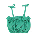 Piupiuchick Top green w/ black hearts