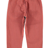 Piupiuchick | Trousers bordeaux w/ black stripes