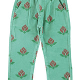 Piupiuchick | Trousers green w/ big flowers