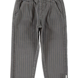 Piupiuchick | Trousers grey w/ black stripes