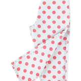 Piupiuchick | Trousers light blue denim w/ red dots