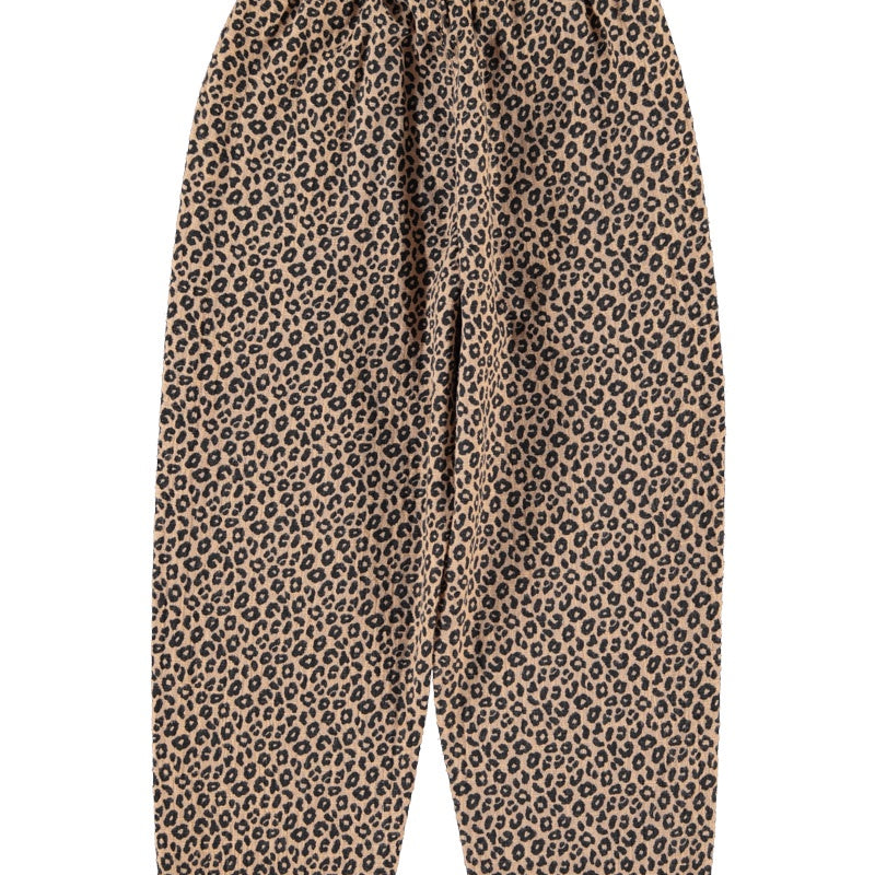 Piupiuchick | Unisex trousers brown w/ animal print