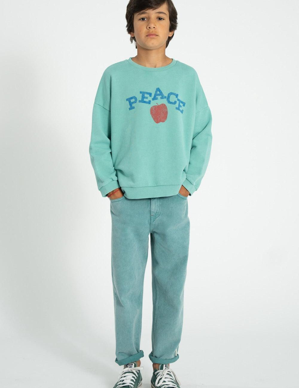 Piupiuchick Unisex trousers washed green