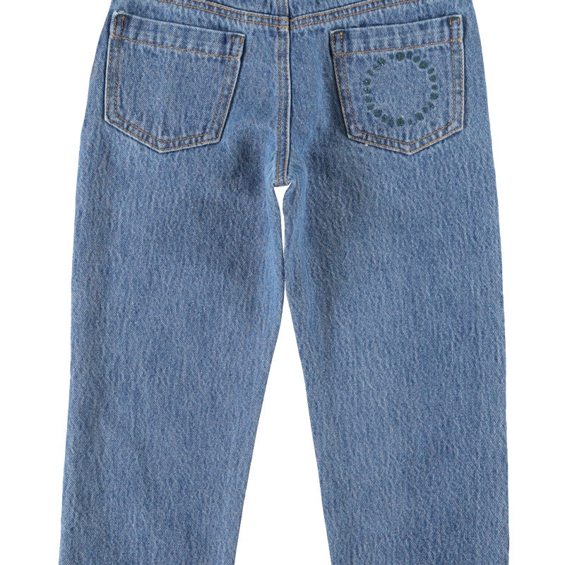 Piupiuchick | Unisex trousers washed navy denim