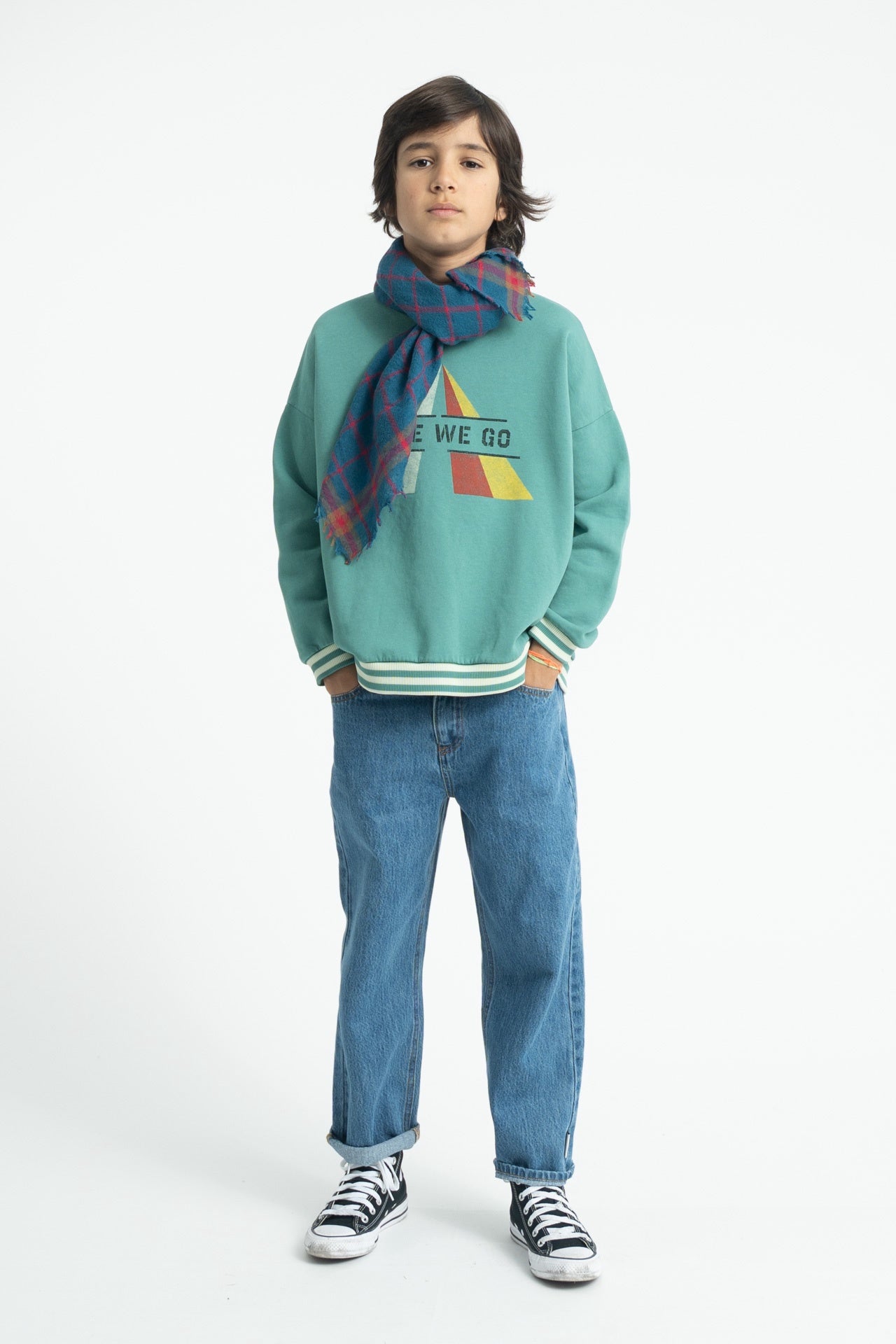 Piupiuchick | Unisex trousers washed navy denim