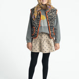 Piupiuchick | Waistcoat grey animal print