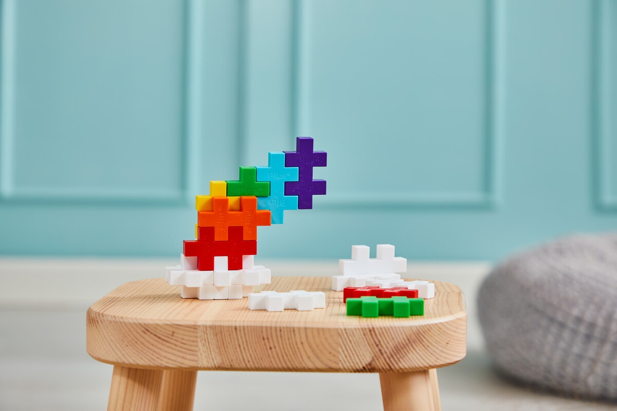 Plus-Plus | BIG Tube Rainbow | 15 stuks