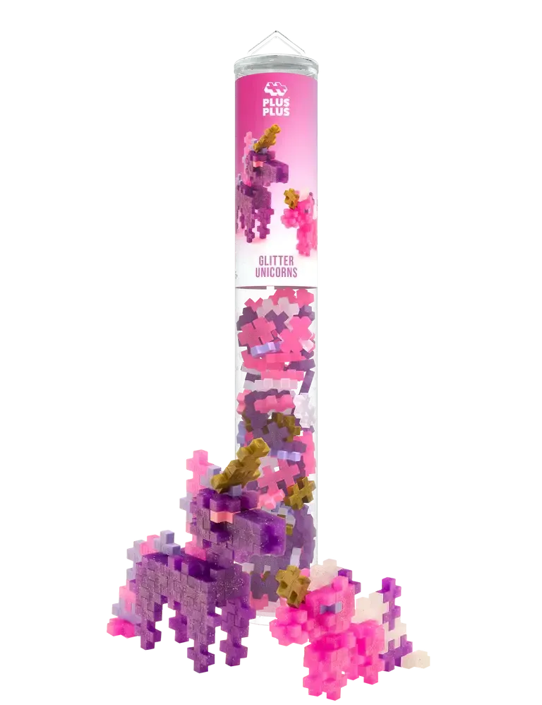 Plus-Plus | Buis 100 pcs | Glitter Unicorns