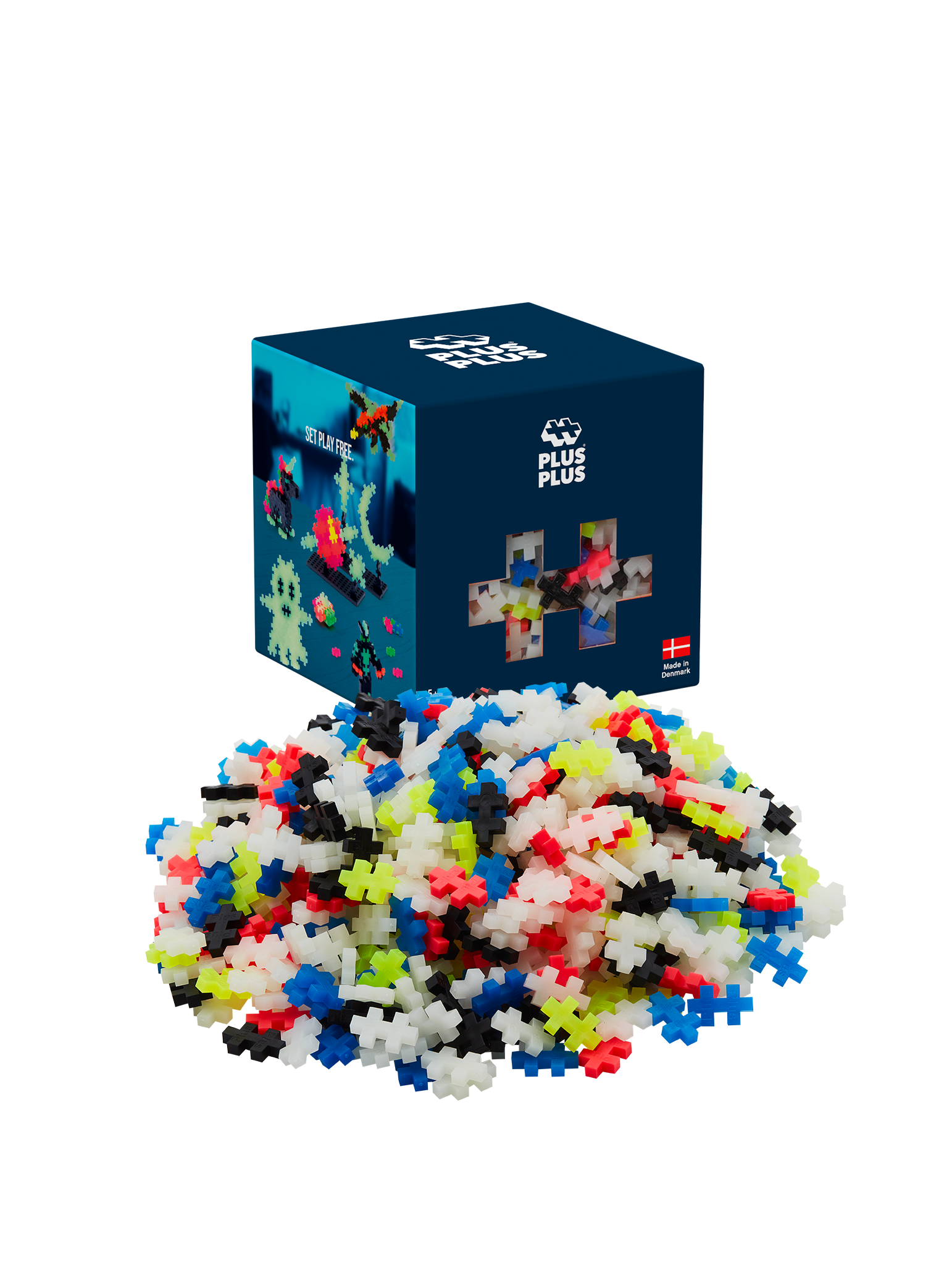 Plus-Plus | Glow Color Mix | 600 stuks