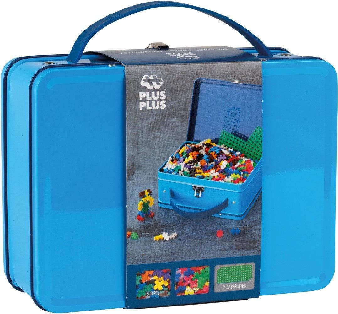 Plus-Plus | Metalen Reiskoffer Basic & Neon | 600 stuks