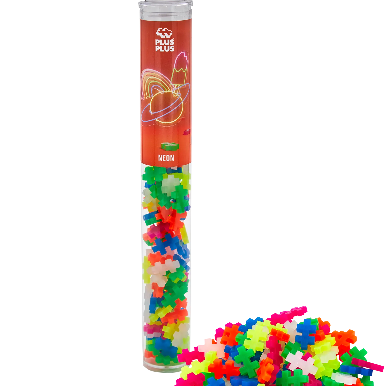 Plus-Plus | Tube Neon | 100 stuks
