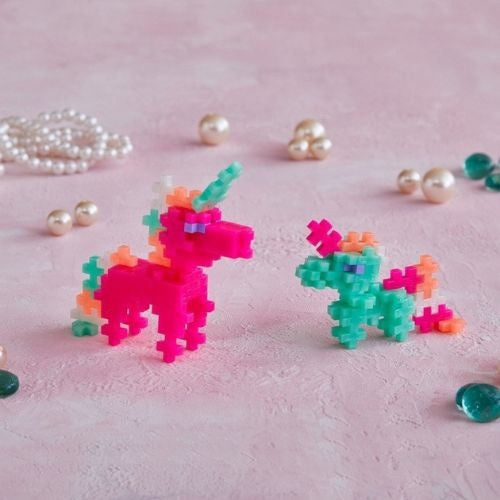 Plus-Plus | Tube Pearl Unicorns | 100 stuks
