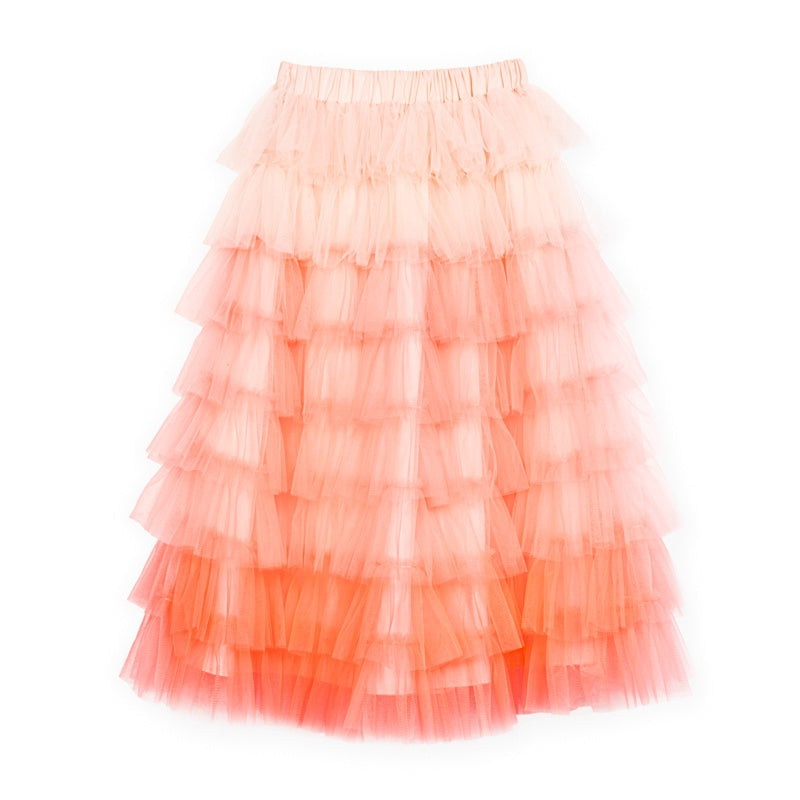 Ratatam | Frills skirt | Orange