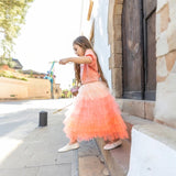 Ratatam | Frills skirt | Orange