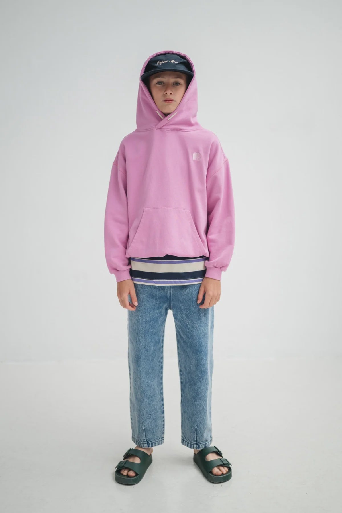 Repose Ams | Barrel jeans pant - acid blue