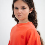 Repose Ams | Crop heart sweater | Coral dusk