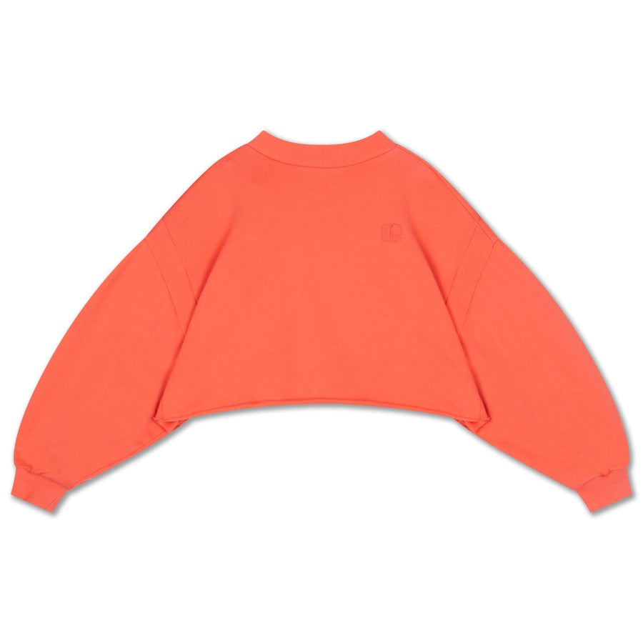 Repose Ams | Crop heart sweater | Coral dusk
