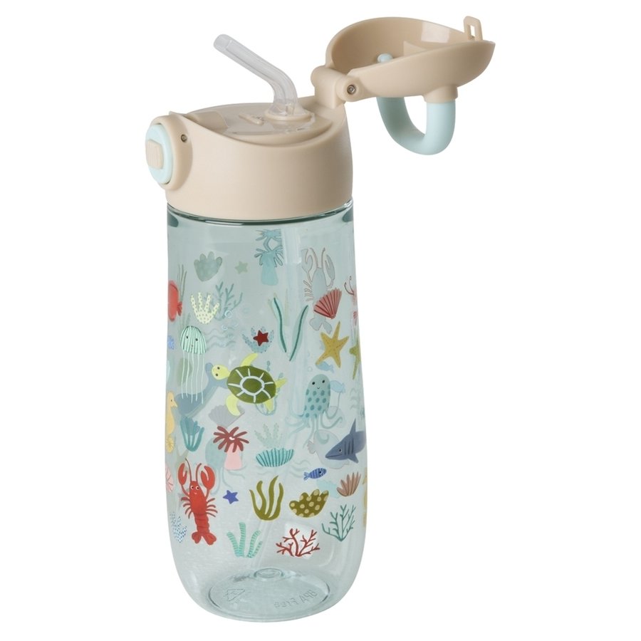 Rice | Drinkfles Ocean Print | Blue