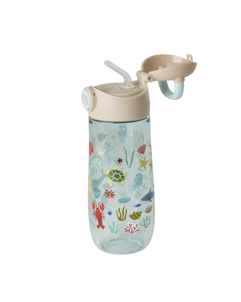 Rice | Drinkfles Ocean Print | Blue