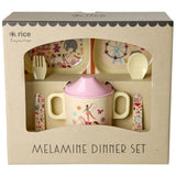 Rice | Melamine Dinner Gift set | Pink Fun Fair Print