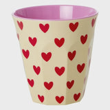 Rice | Melamine cup - Heart creme