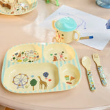 Rice | Set vork lepel Circus groen