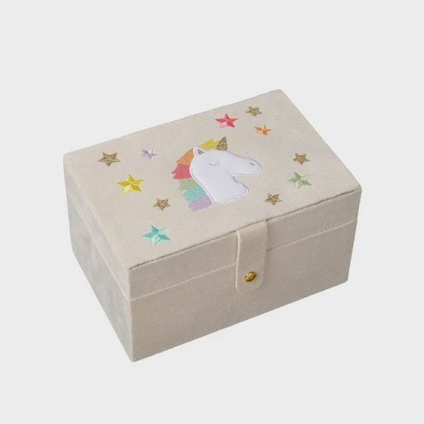 Rockahula | Jewellery box - suede met uniorn