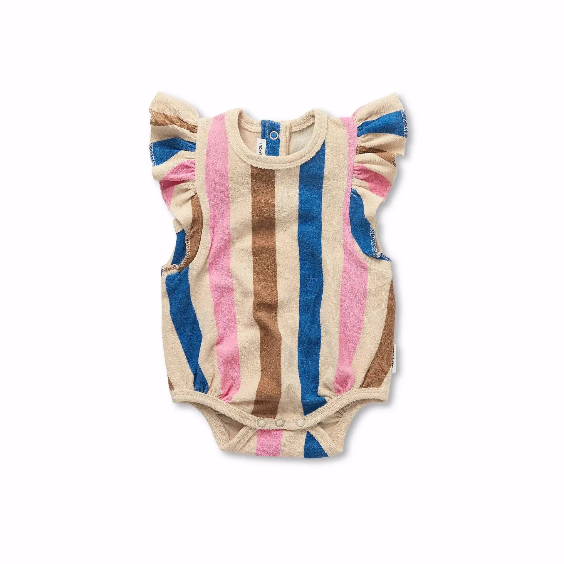 Sproet & Sprout | Romper ruffle multi stripes