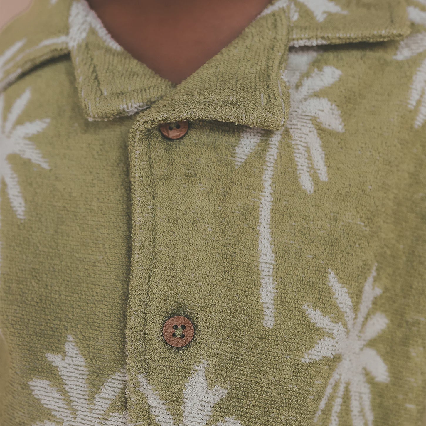 Salted Stories | Beach palms loose shirt -iguana
