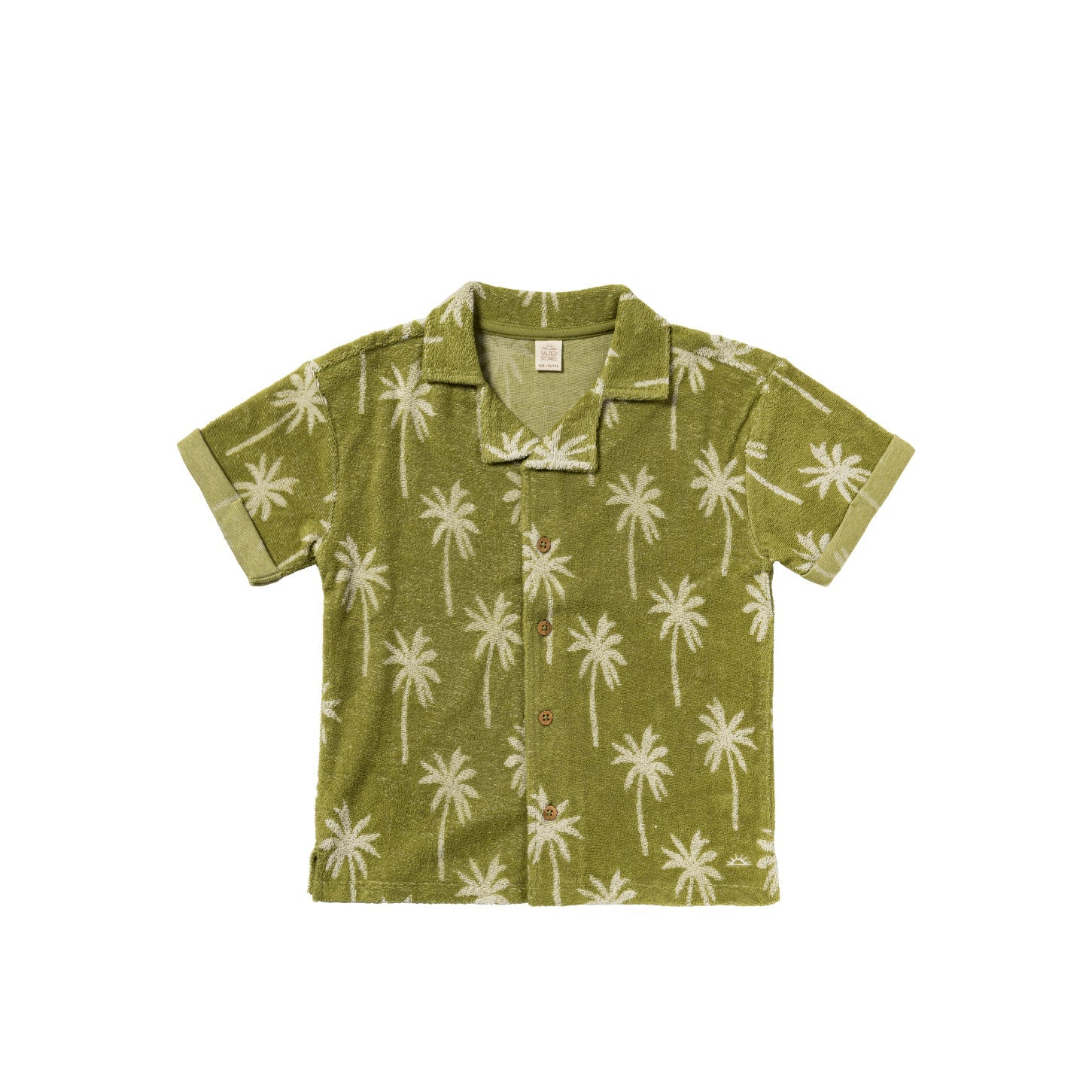 Salted Stories | Beach palms loose shirt -iguana