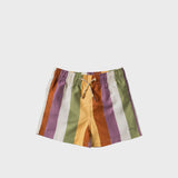 Salted Stories | Multi stripe swim shorts multicolor