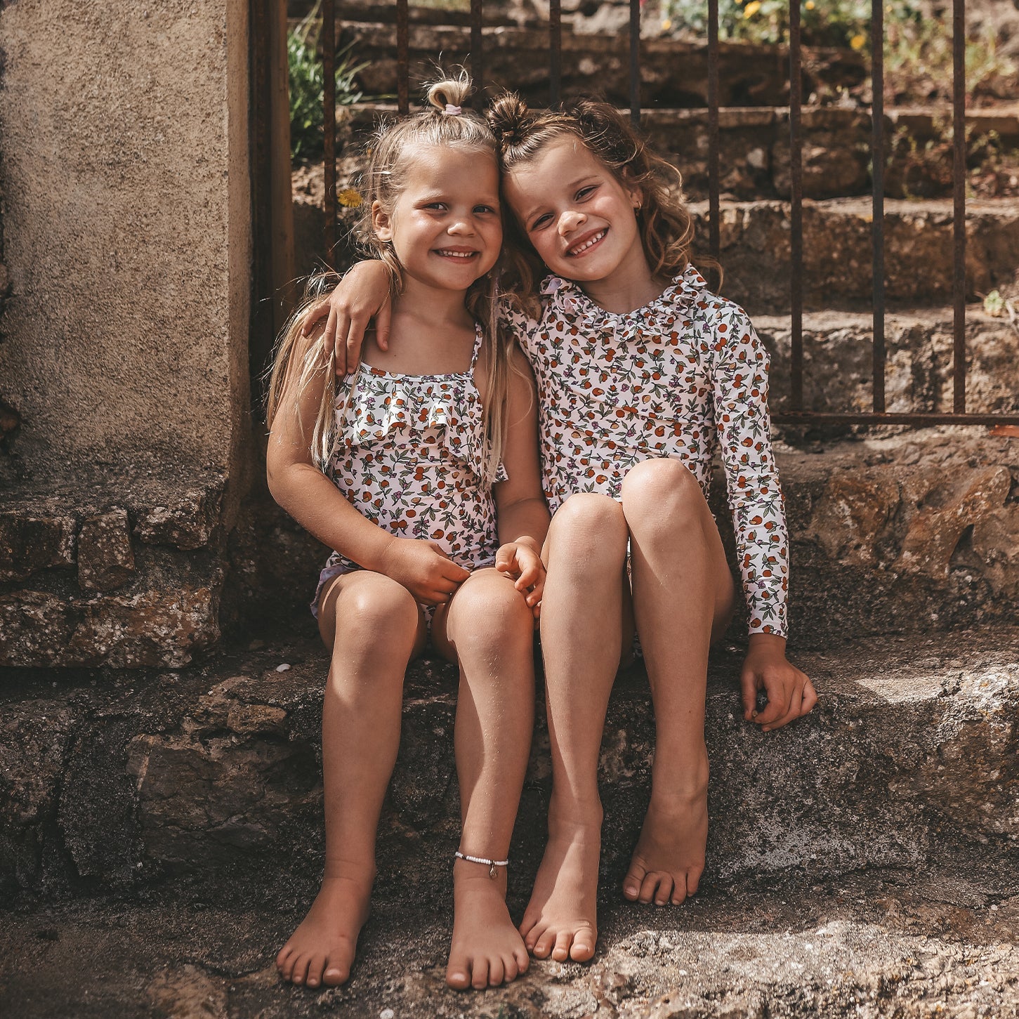 Salted Stories | Pomme flower bodysuit- white swan