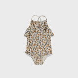 Salted Stories | Pomme flower swimsuit -white swan