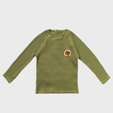Salted Stories | Solid rib swim longsleeve -iguana