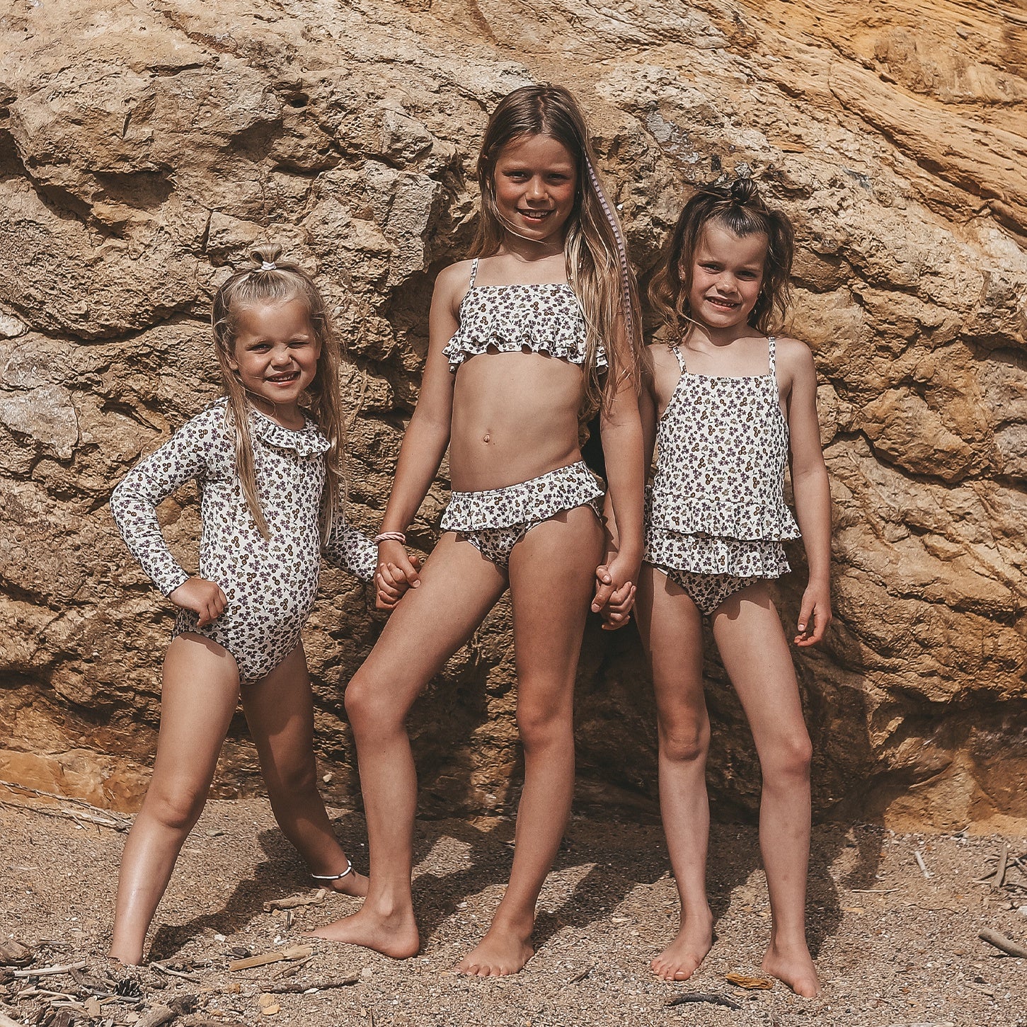 Salted Stories | Sparkly flower bodysuit bombay brown