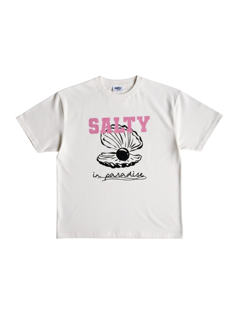 Salty Stitch | Salty Pearl tee off white