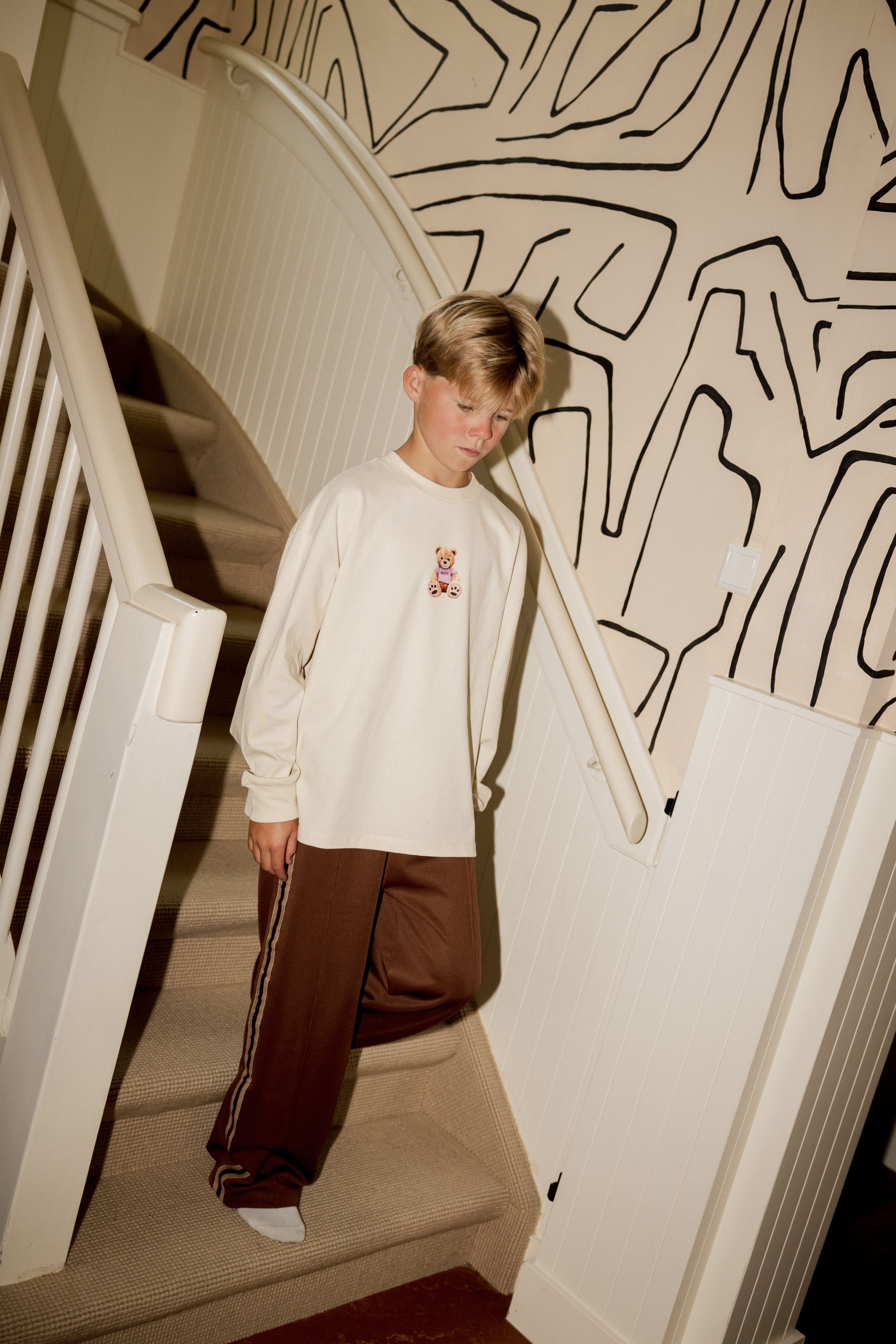 Salty Stitch | Salty Track Pants - Brown