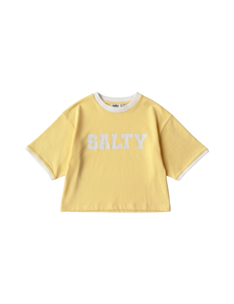 Salty Stitch | Salty cropped tee yellow