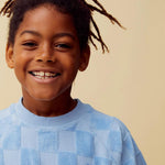 Sproet & Sprout | Raglan sweatshirt terry blocks | Forever blue