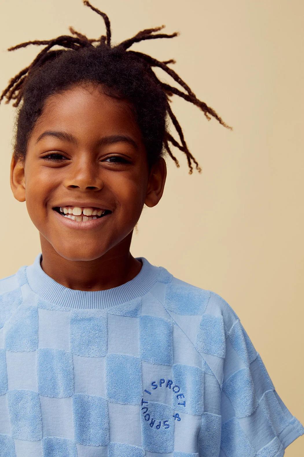 Sproet & Sprout | Raglan sweatshirt terry blocks | Forever blue
