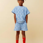 Sproet & Sprout | Raglan sweatshirt terry blocks | Forever blue