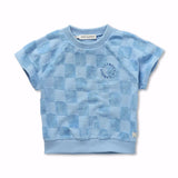 Sproet & Sprout | Raglan sweatshirt terry blocks | Forever blue