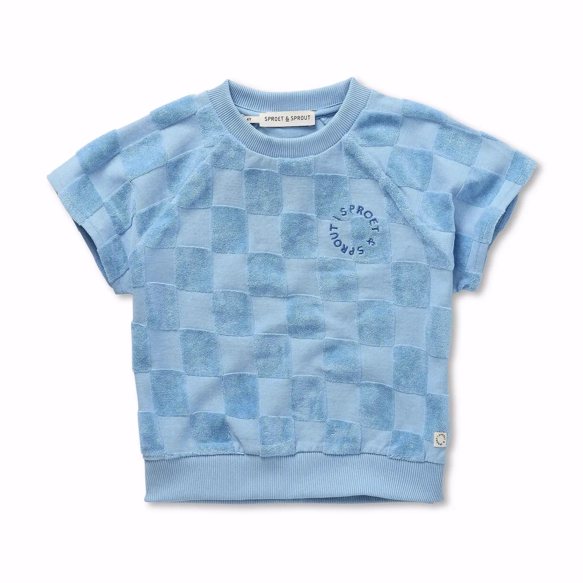 Sproet & Sprout | Raglan sweatshirt terry blocks | Forever blue