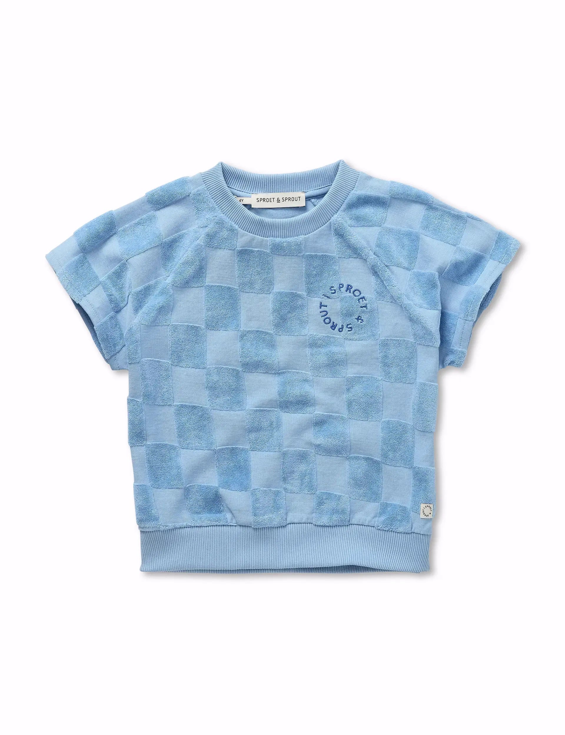 Sproet & Sprout | Raglan sweatshirt terry blocks | Forever blue