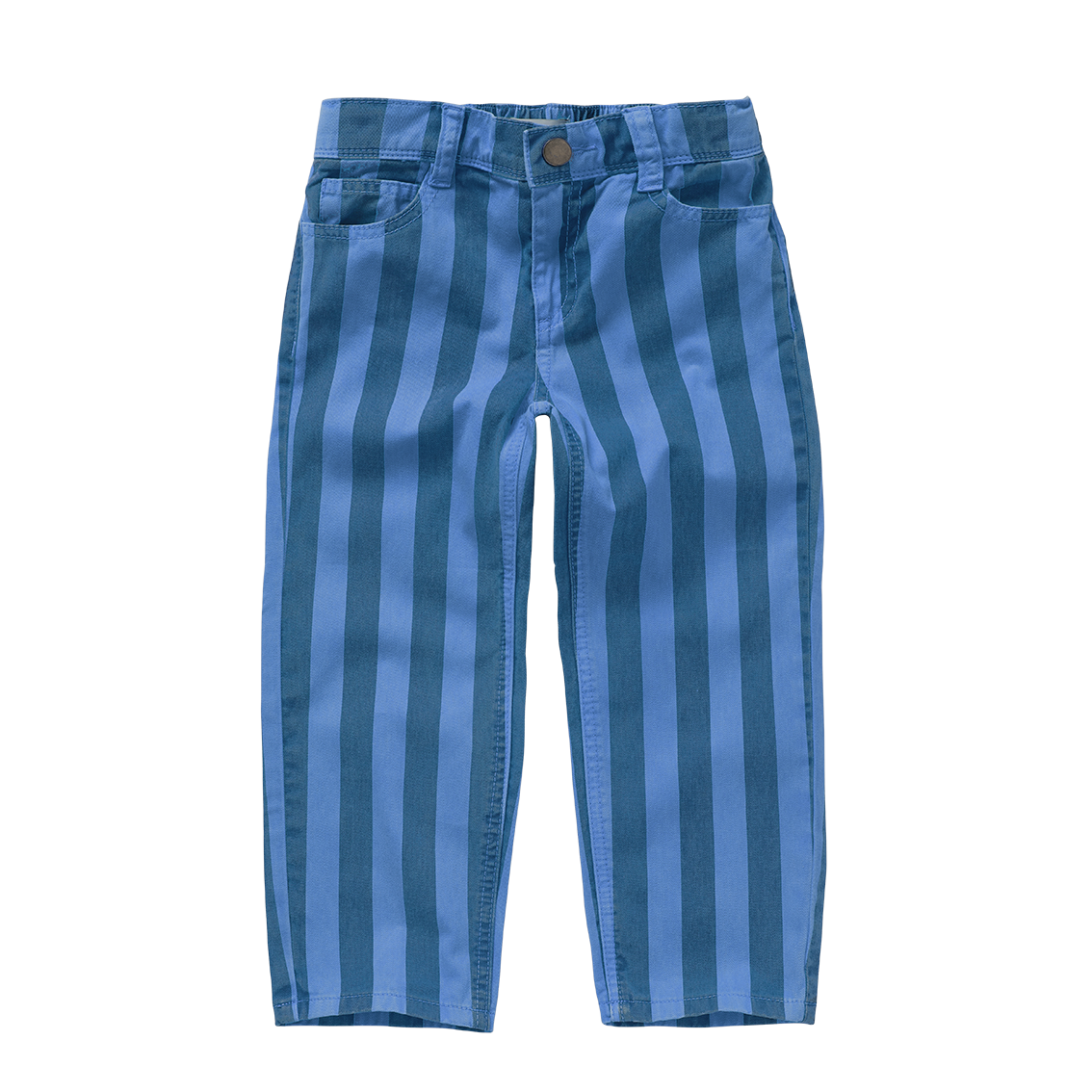 Sproet & Sprout | Straight denim pants stripes | Blue denim