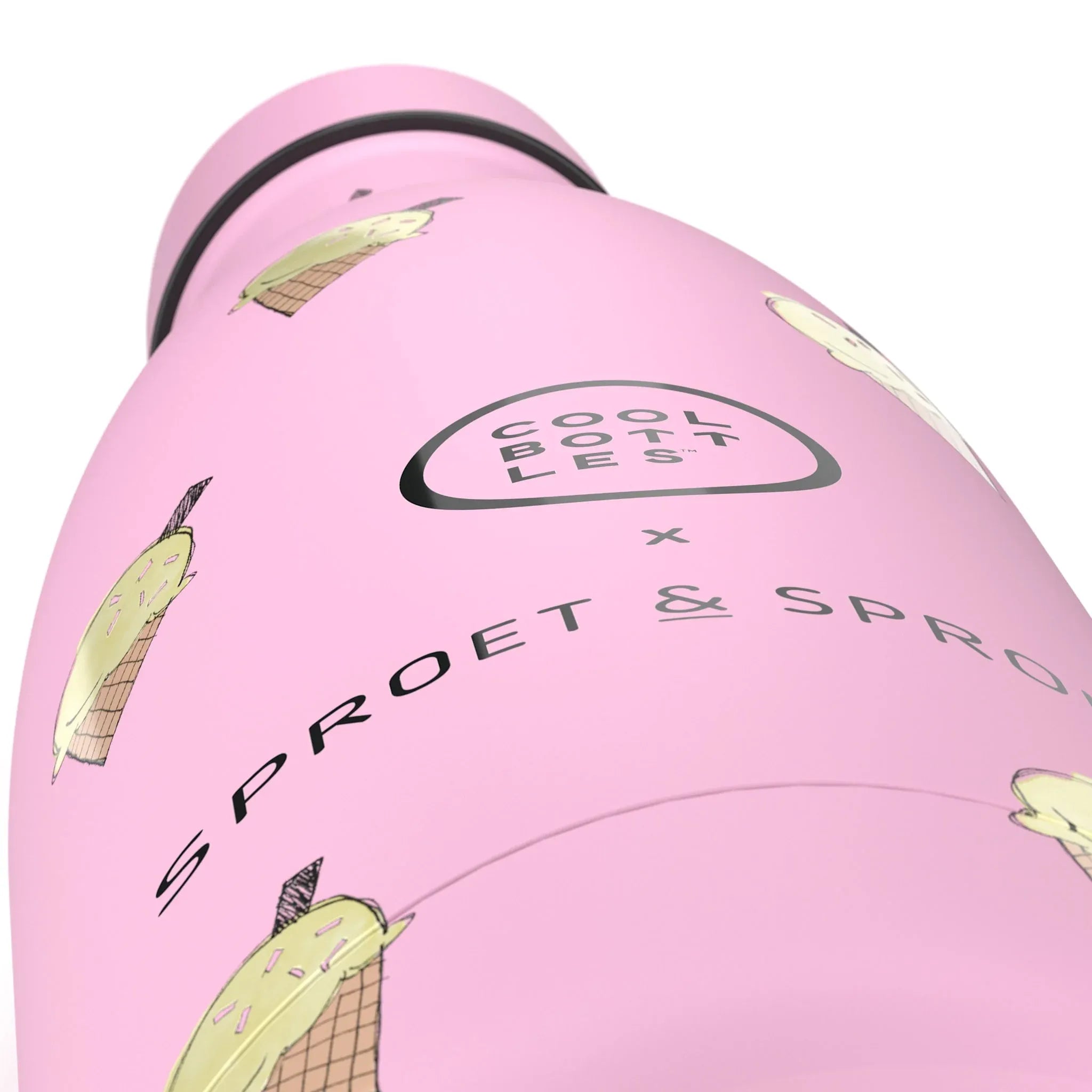 Sproet & spruit | Kids bottle - pink scoop 350 ml