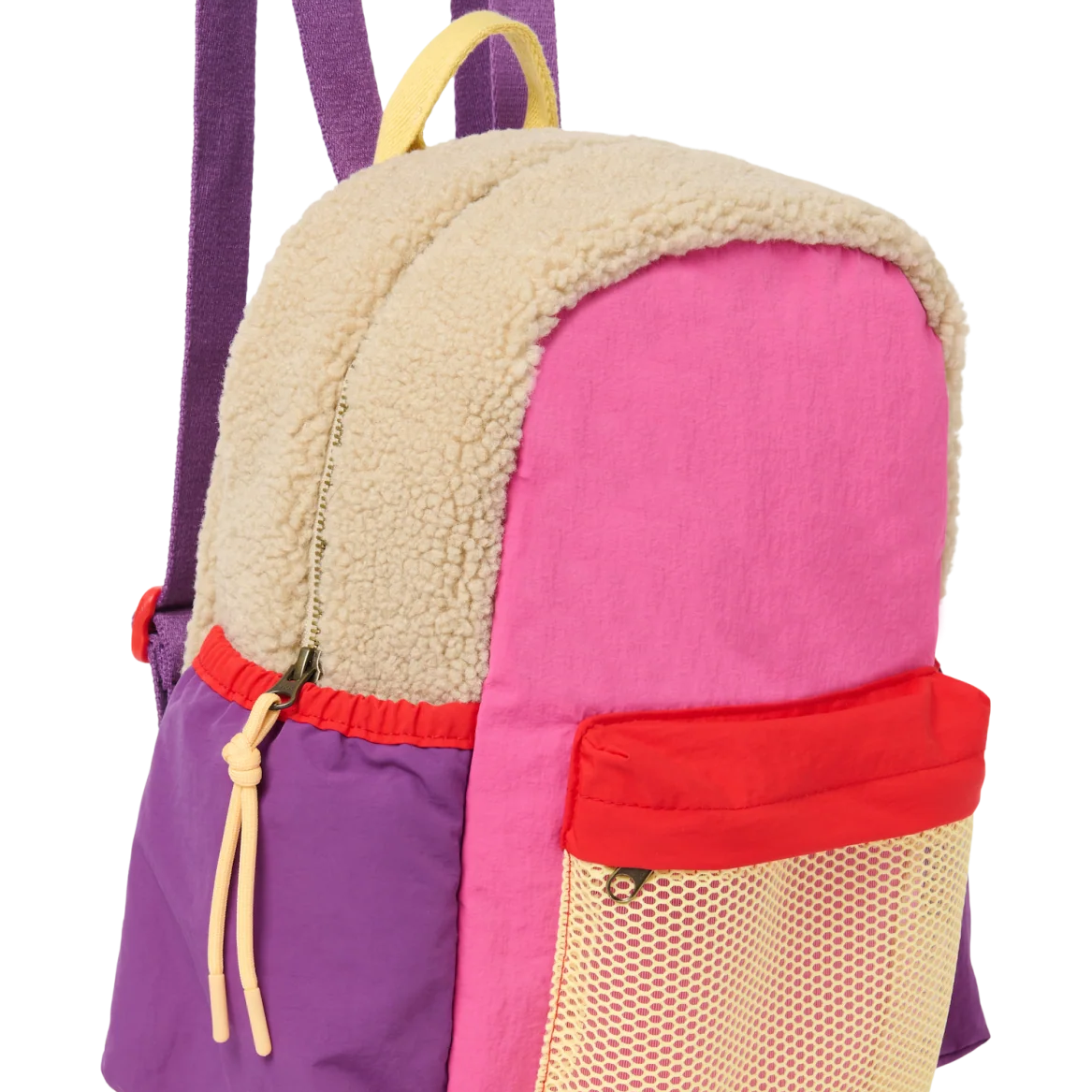 Studio Noos | Bright Pink Patchwork midi backpack