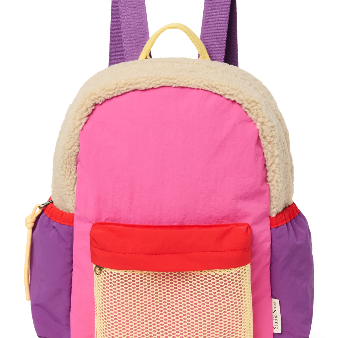 Studio Noos | Bright Pink Patchwork midi backpack