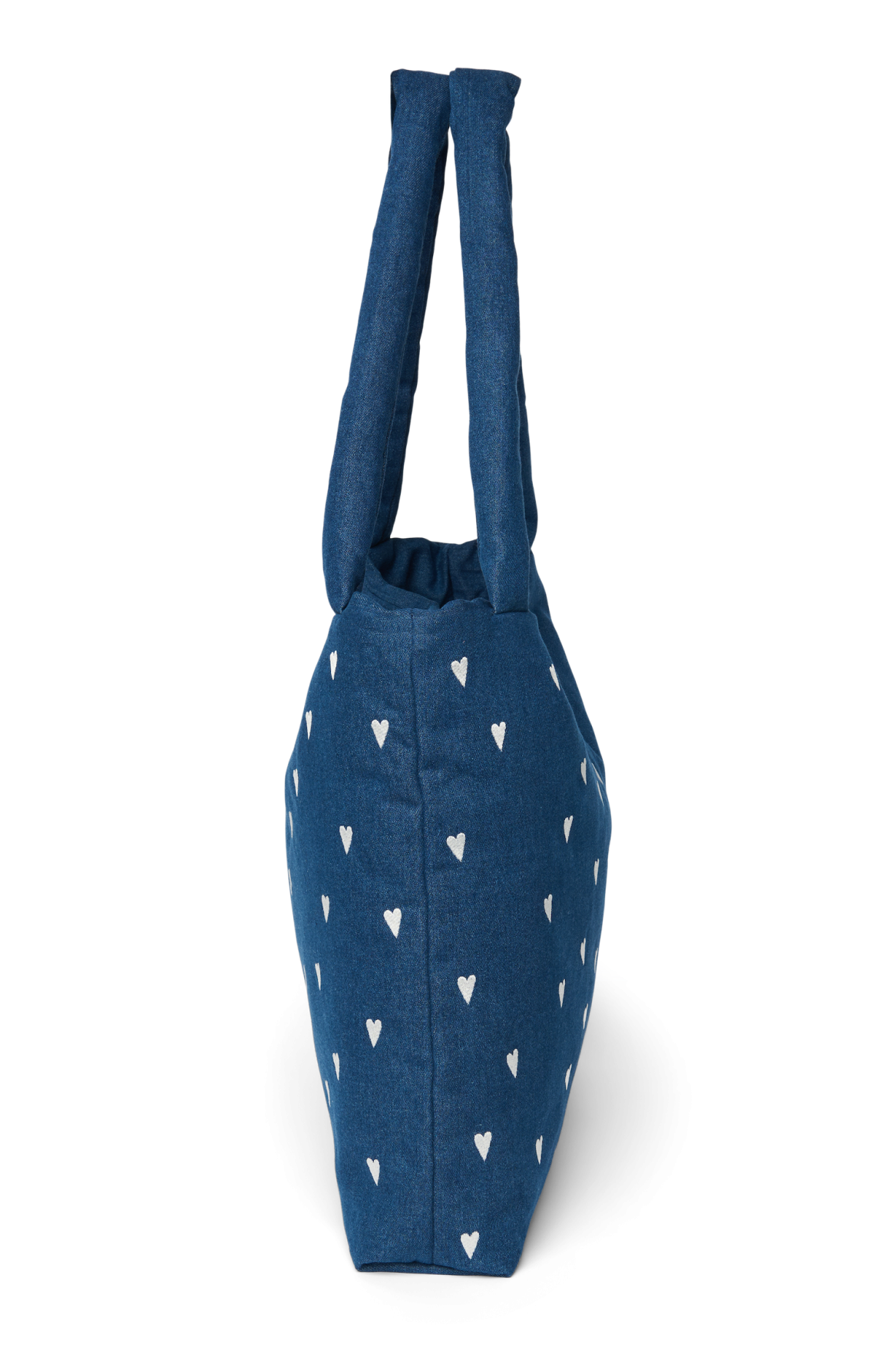 Studio Noos | Denim Mom Bag | Dark Blue White Hearts