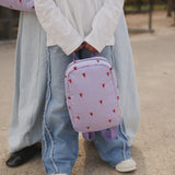 Studio Noos Puffy mini backpack hart paars